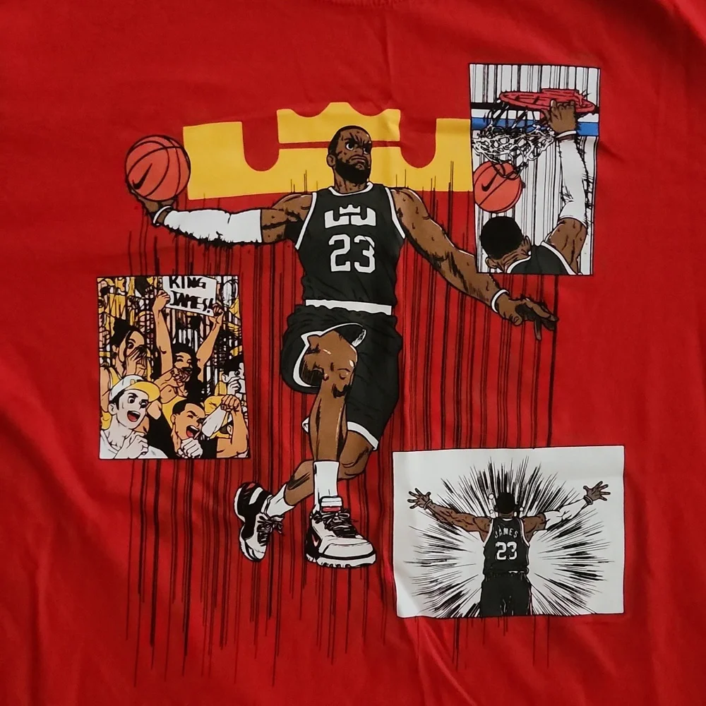 LeBron James Nike t-shirt red size medium